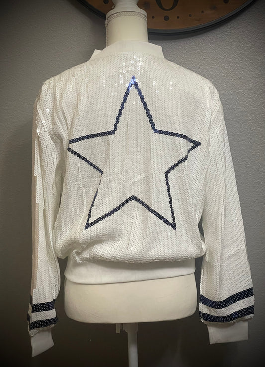 White cowboys jacket